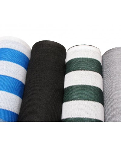 Media Sombra Verde Y Blanca 80% - 4.20 X 50 Mts