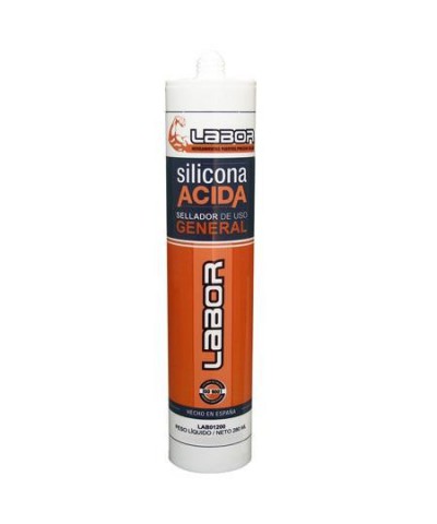 Sellador Silicona  280ml Blanco `labor`