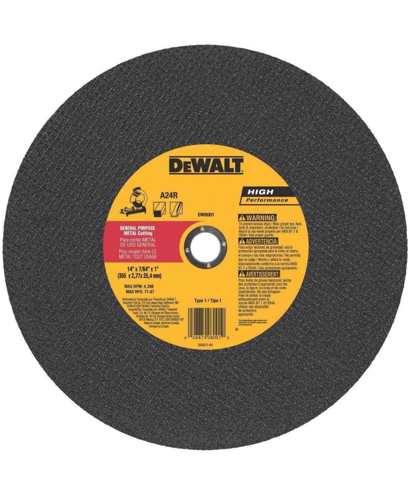 Disco De Corte 350 X 3.20 X 25 Mm  `dewalt`