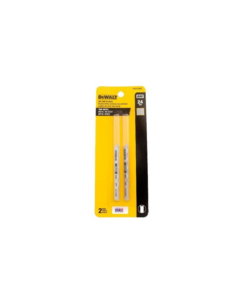 Hoja Caladora Corte  Metal Medio  18 Tpi  (2 Unidades)  Dewalt
