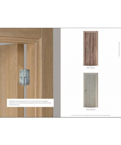 Puerta Placa Tekstura (h) Sc Roble Nat Mm 70/10 Der   `oblak`